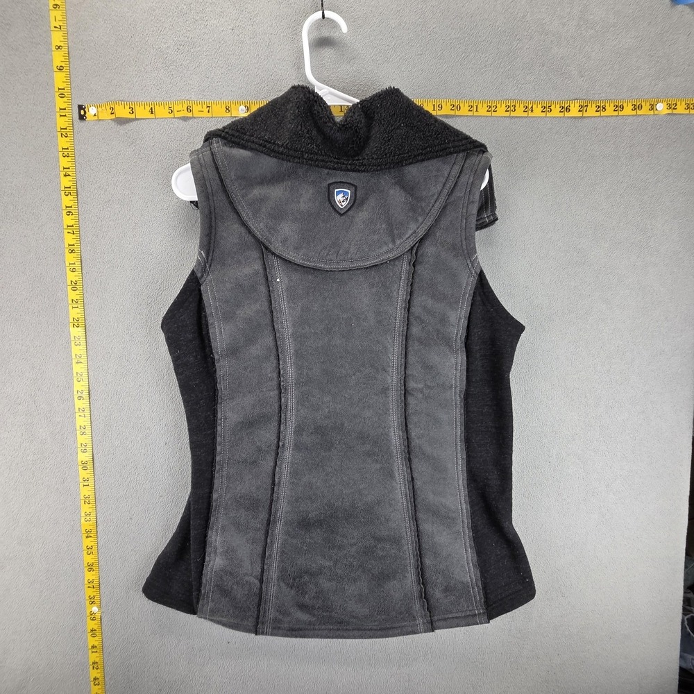 Kuhl Vest Womens Large Gray Dani Sherpa Fleece Lined Full Zip Pockets Warm - Picture 2 of 13
